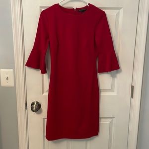 Banana Republic Red Midi Dress